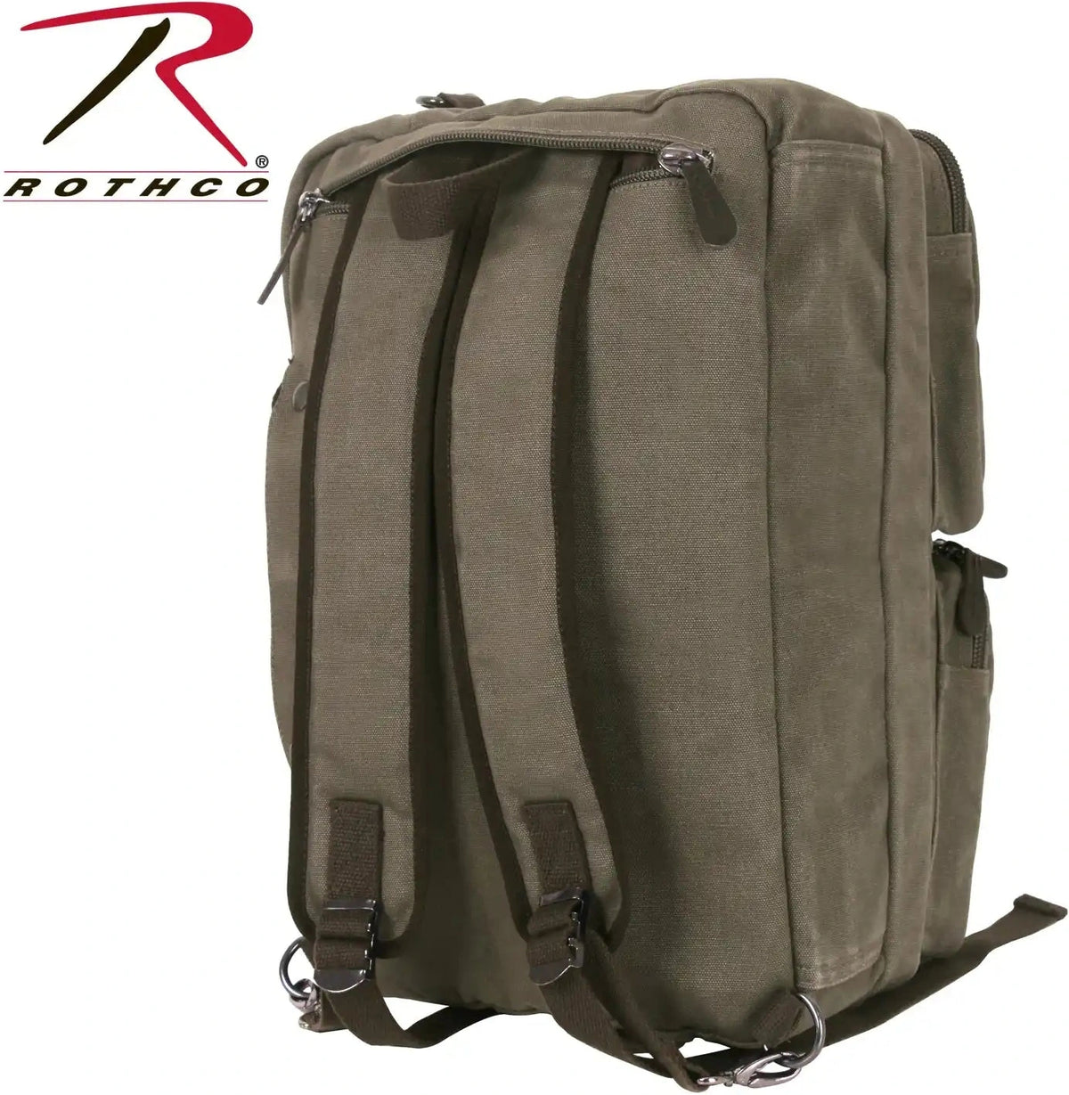 Rothco Canvas Briefcase Backpack - Olive Drab / one Size