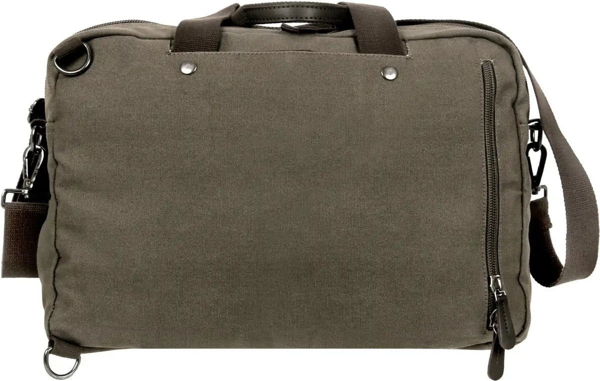 Rothco Canvas Briefcase Backpack - Olive Drab / one Size