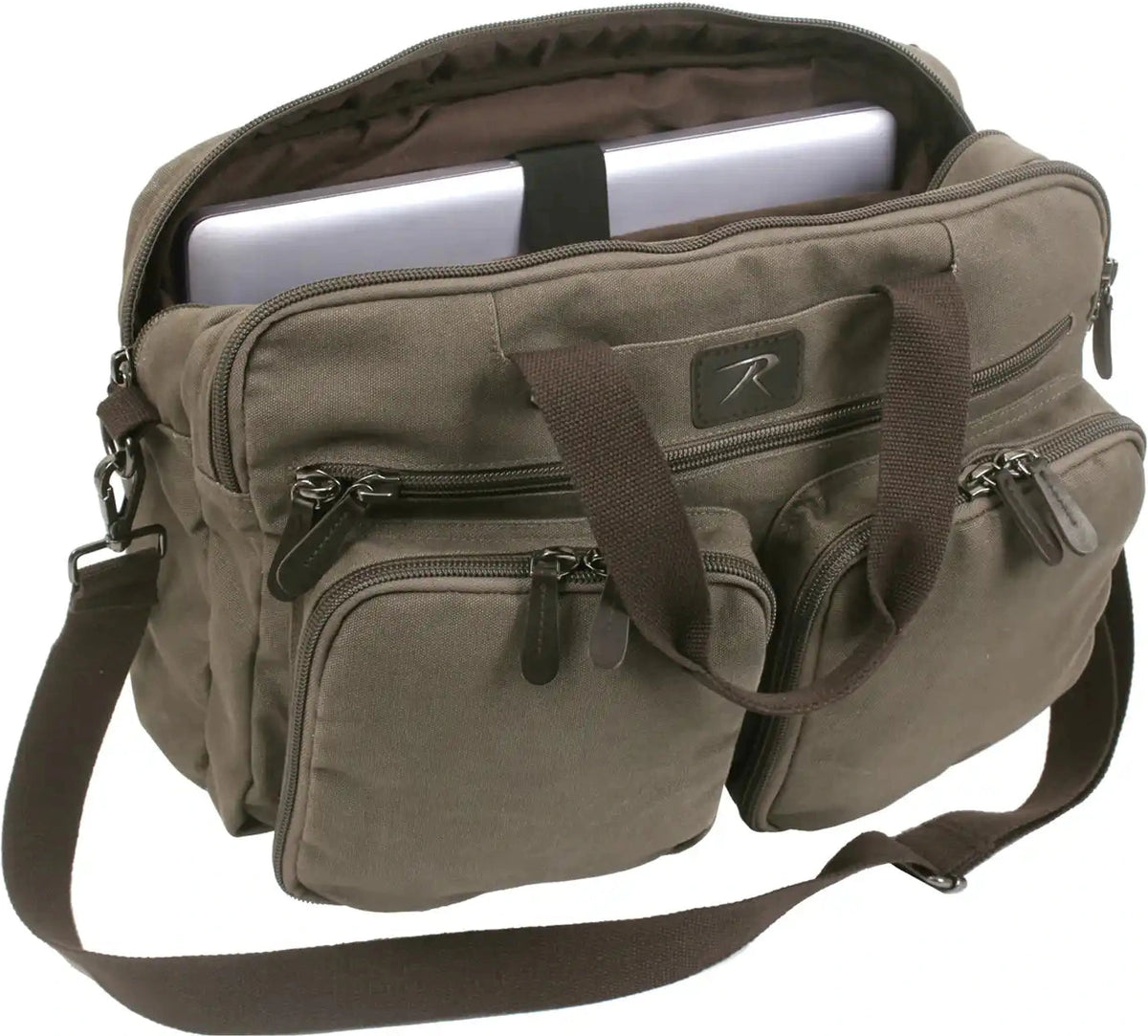Rothco Canvas Briefcase Backpack - Olive Drab / one Size