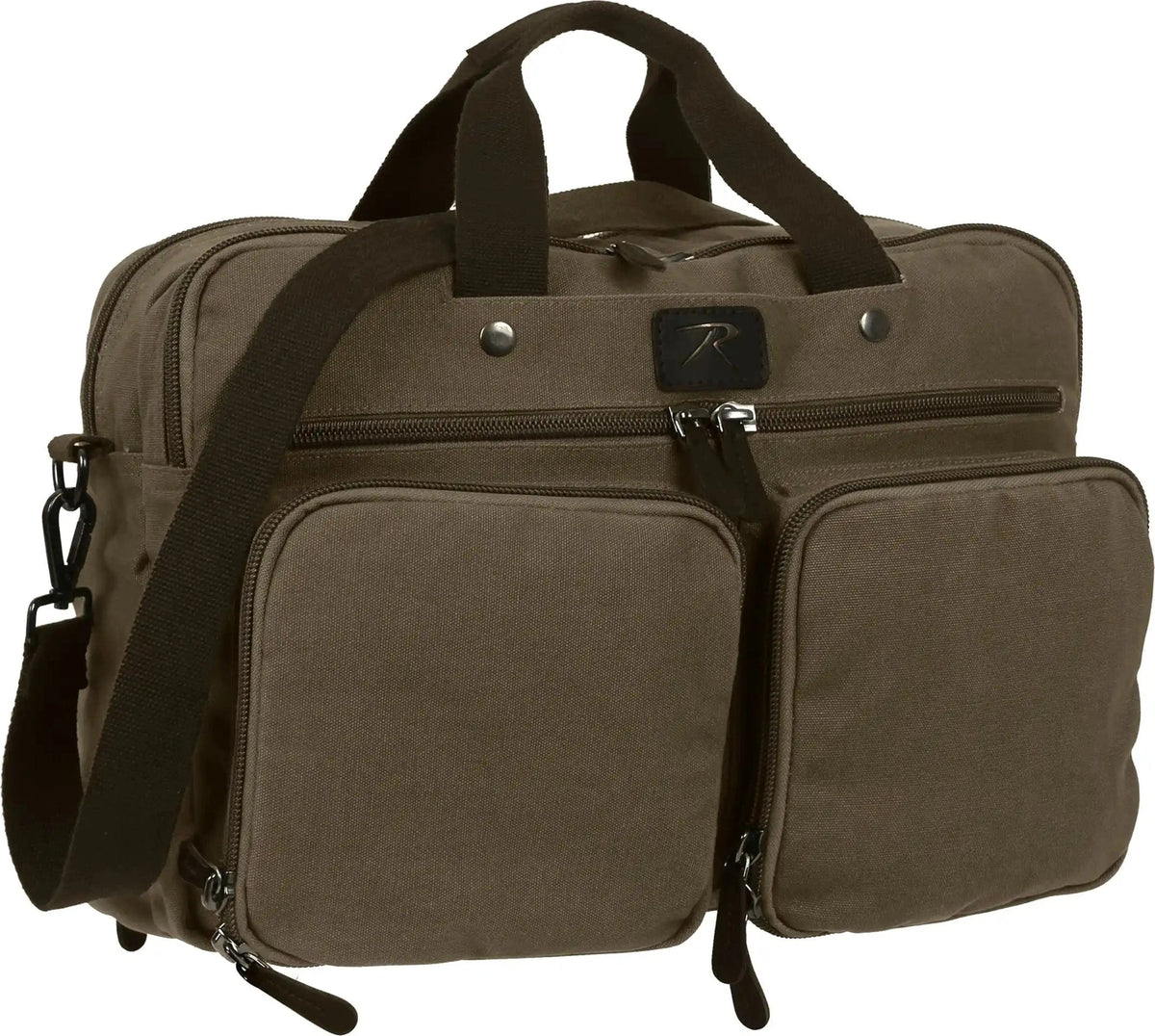 Rothco Canvas Briefcase Backpack - Olive Drab / one Size