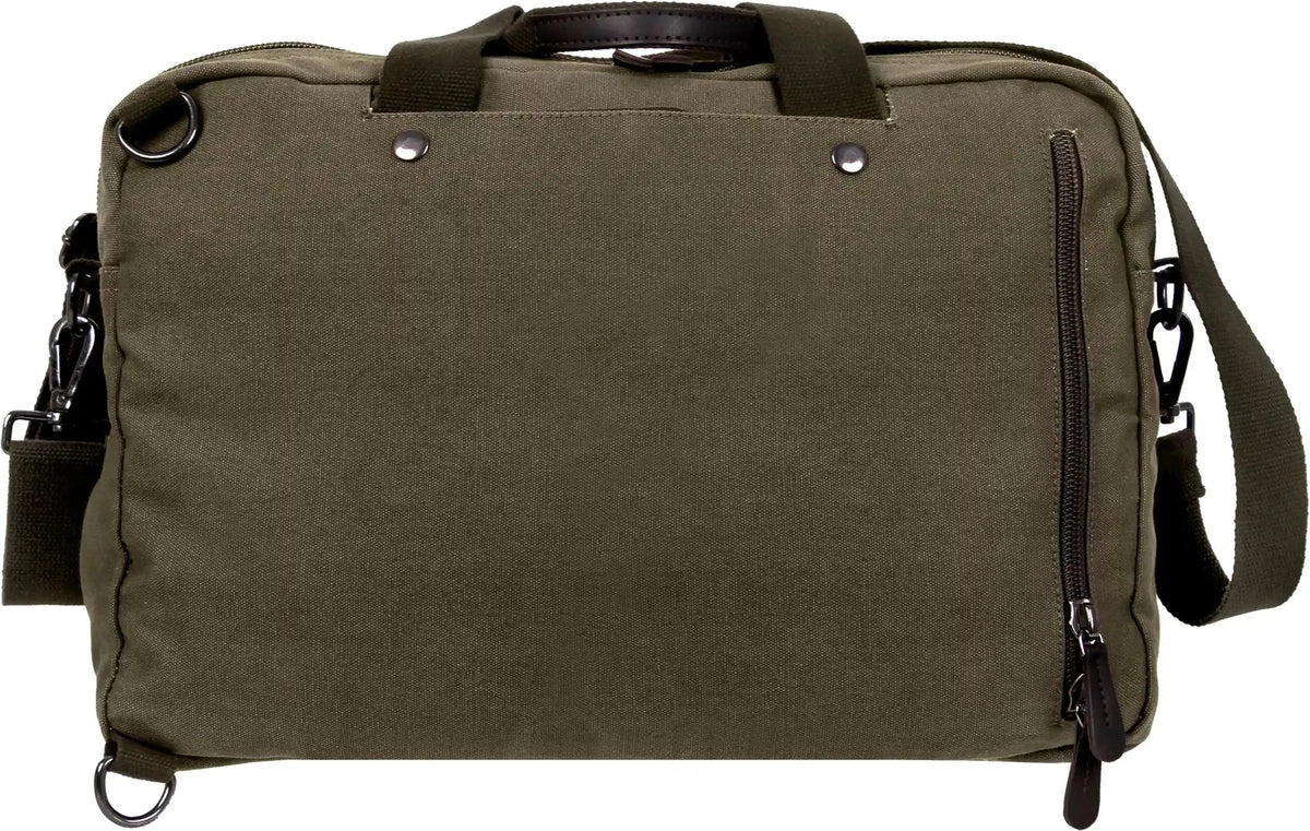 Rothco Canvas Briefcase Backpack - Olive Drab / one Size