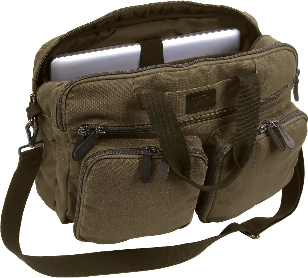 Rothco Canvas Briefcase Backpack - Olive Drab / one Size