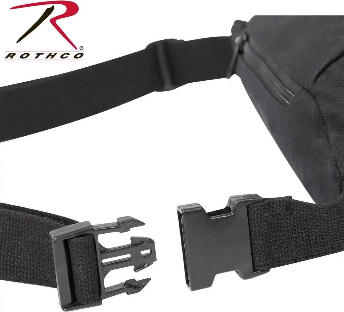 Rothco Canvas Crossbody Fanny Pack Black