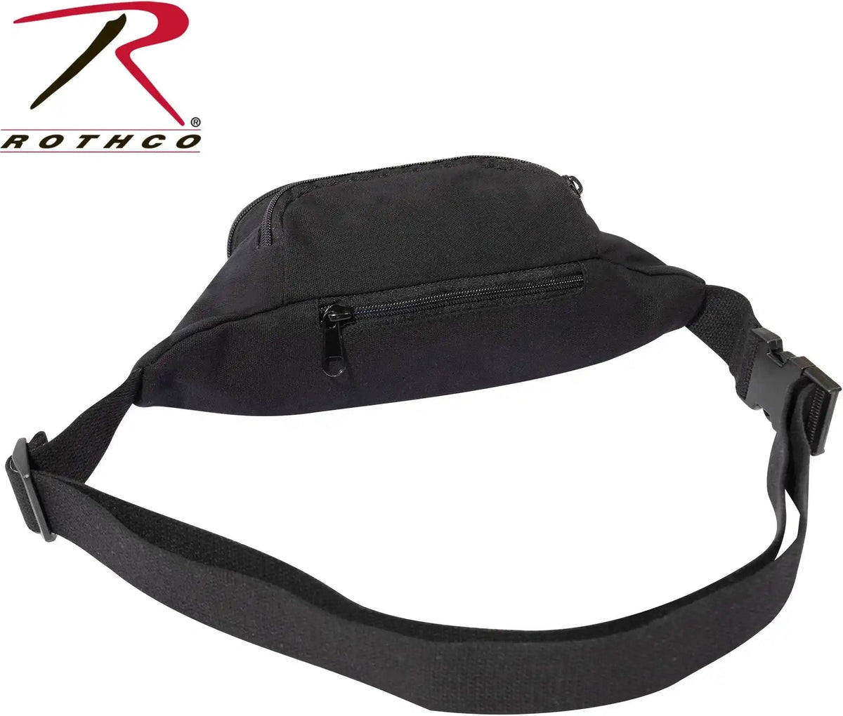 Rothco Canvas Crossbody Fanny Pack Black