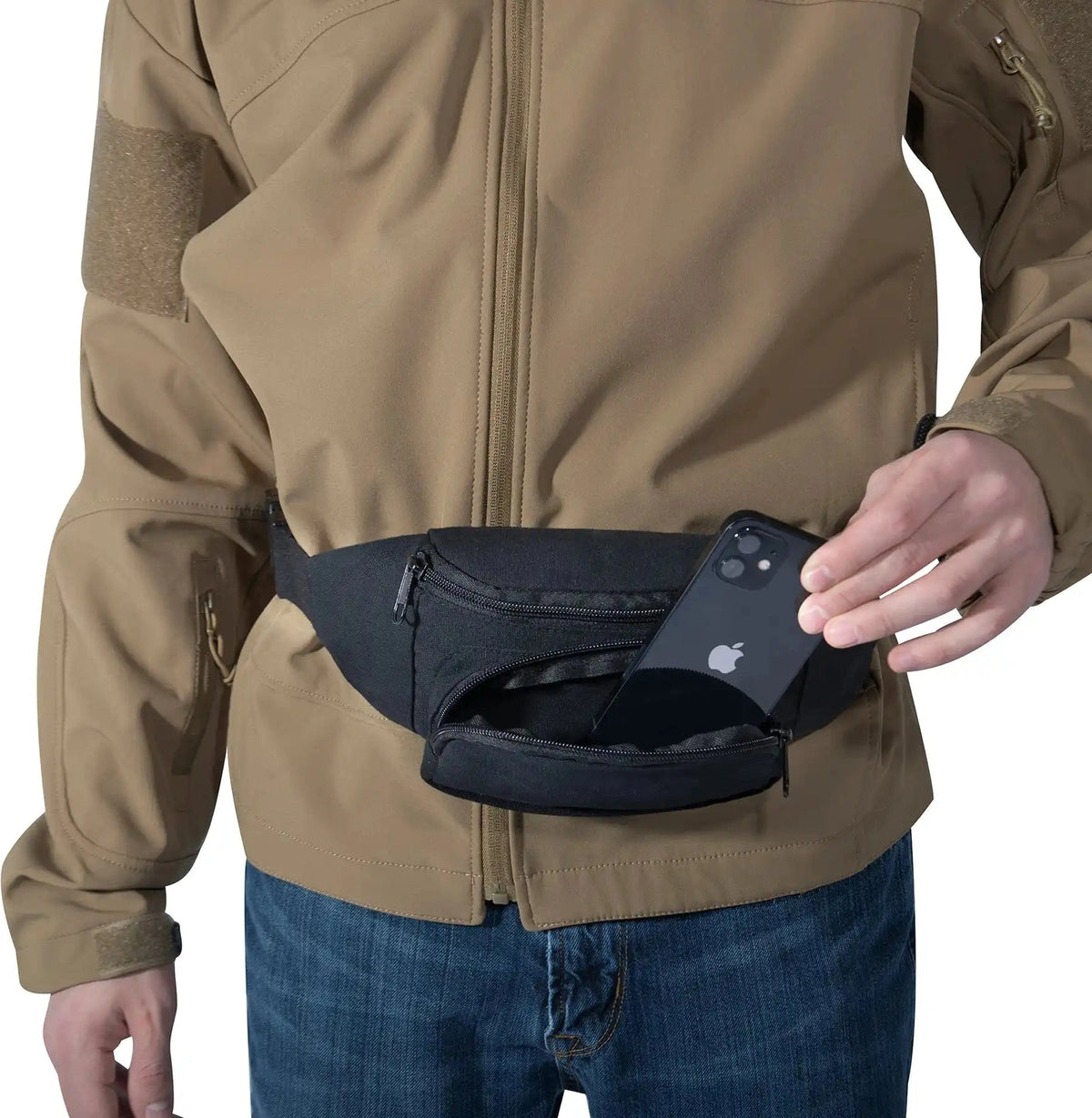 Rothco Canvas Crossbody Fanny Pack Black