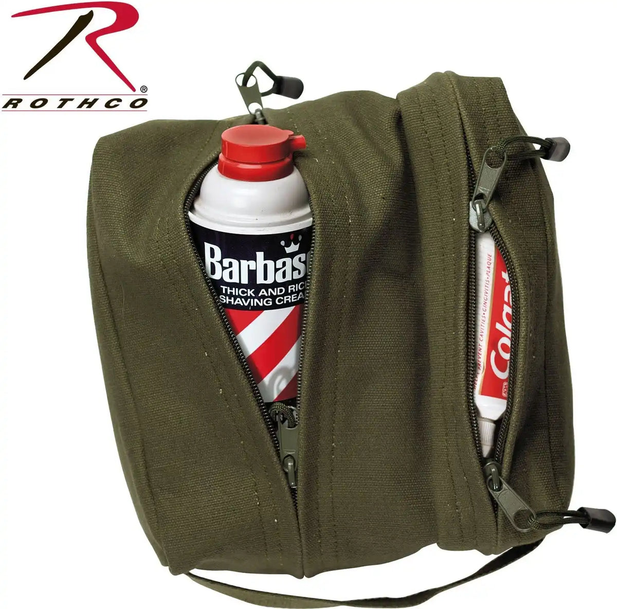 Rothco Canvas Dual Compartment Travel Kit