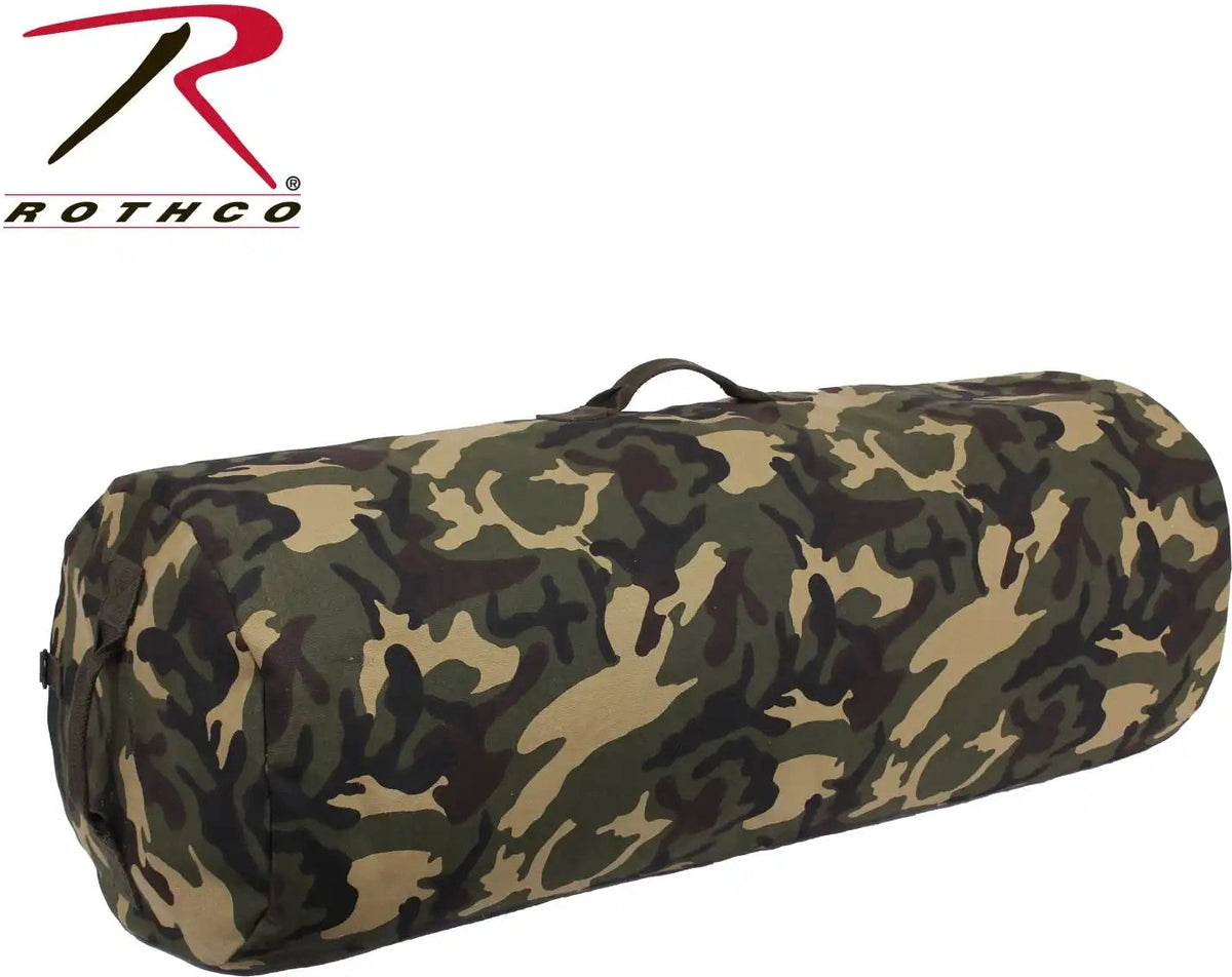 Rothco Canvas Duffle Bag with Side Zipper