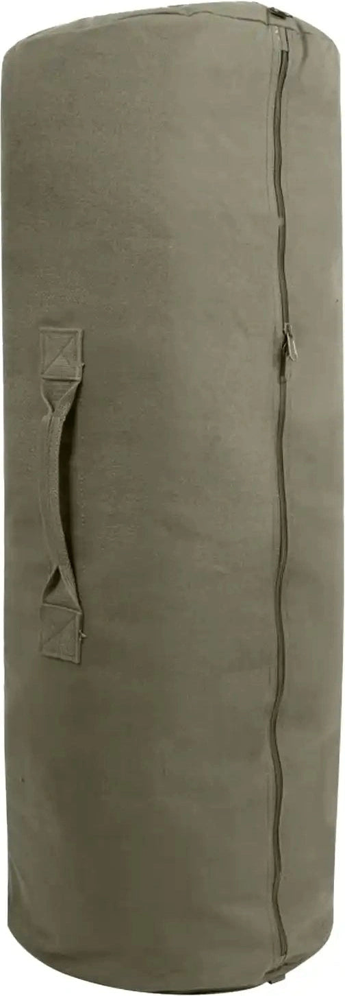 Rothco Canvas Duffle Bag with Side Zipper