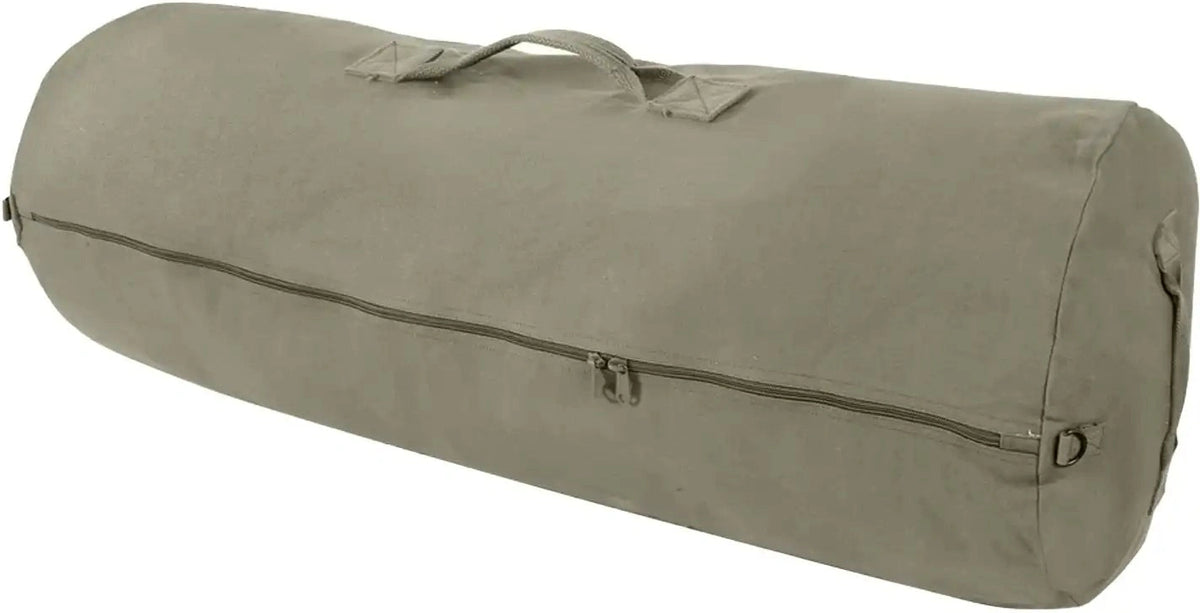 Rothco Canvas Duffle Bag with Side Zipper
