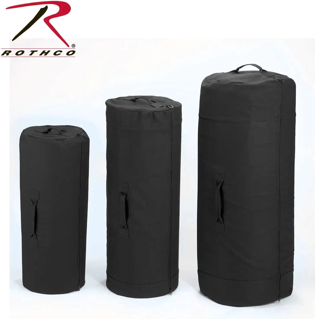 Rothco Canvas Duffle Bag with Side Zipper