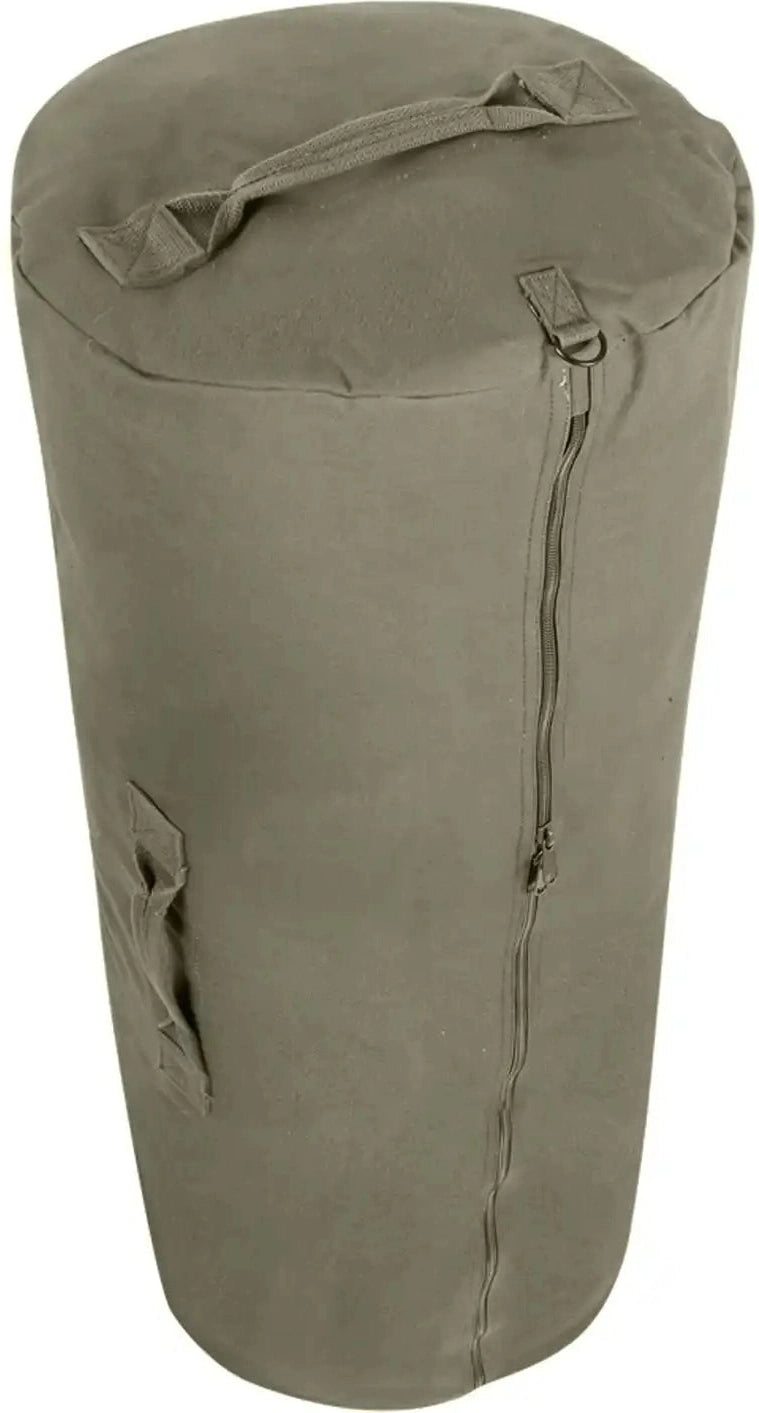 Rothco Canvas Duffle Bag with Side Zipper
