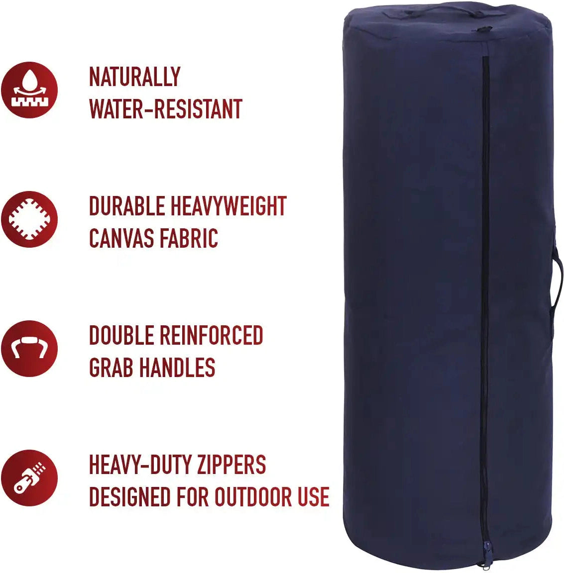 Rothco Canvas Duffle Bag with Side Zipper