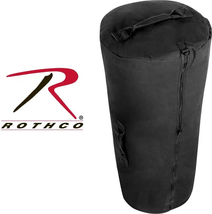 Rothco Canvas Duffle Bag with Side Zipper