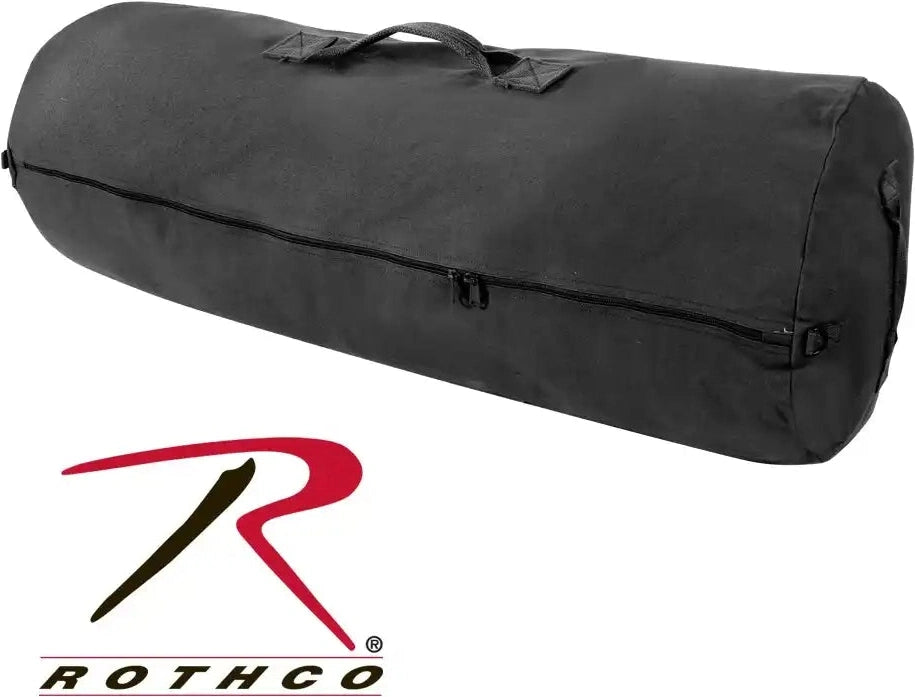 Rothco Canvas Duffle Bag with Side Zipper