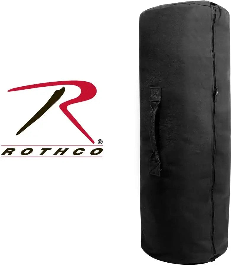 Rothco Canvas Duffle Bag with Side Zipper