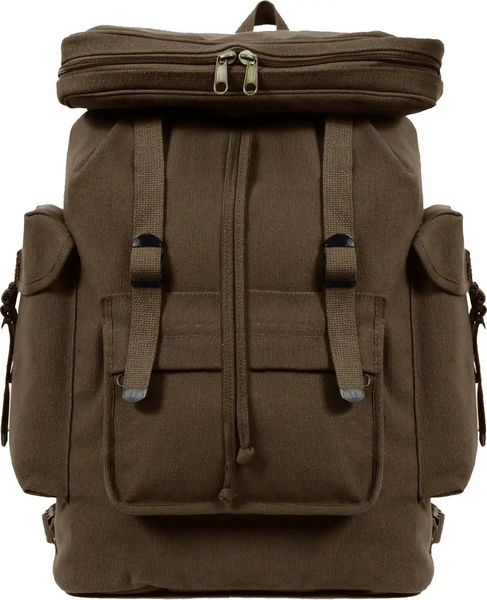 Rothco Canvas European Style Rucksack - Earth Brown