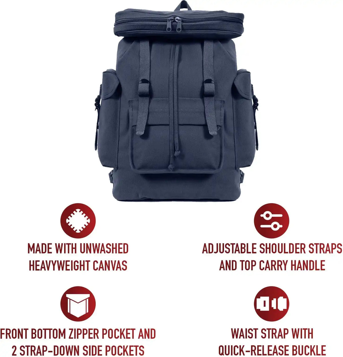 Rothco Canvas European Style Rucksack