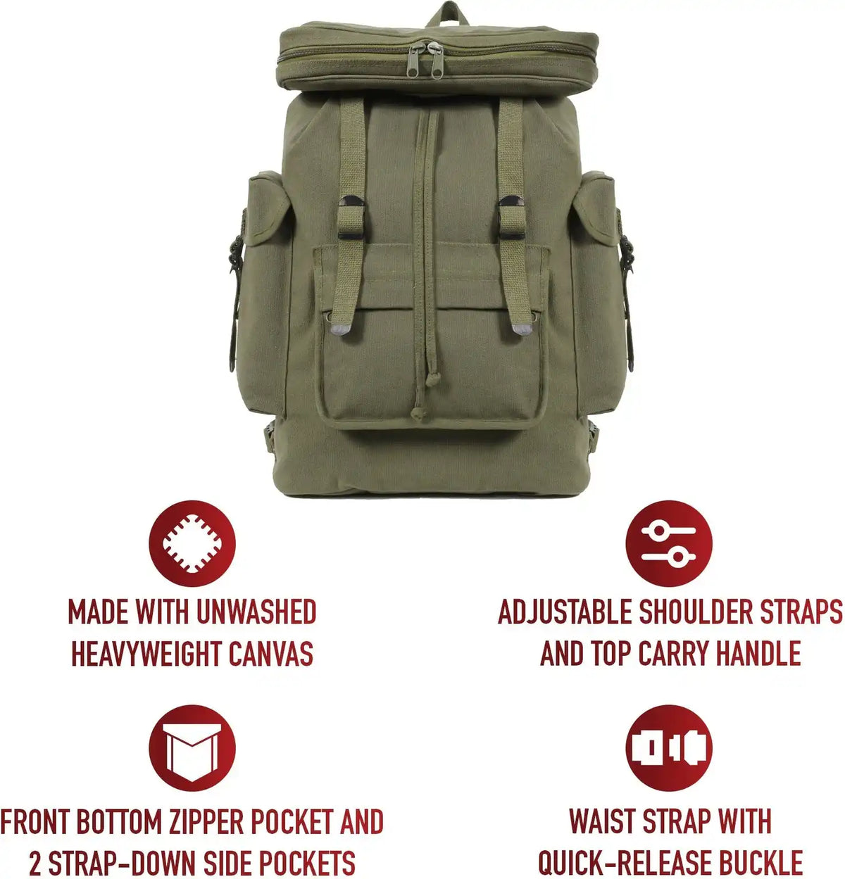 Rothco Canvas European Style Rucksack