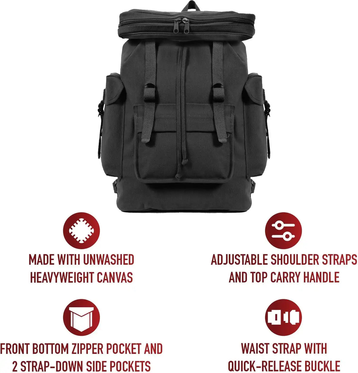 Rothco Canvas European Style Rucksack