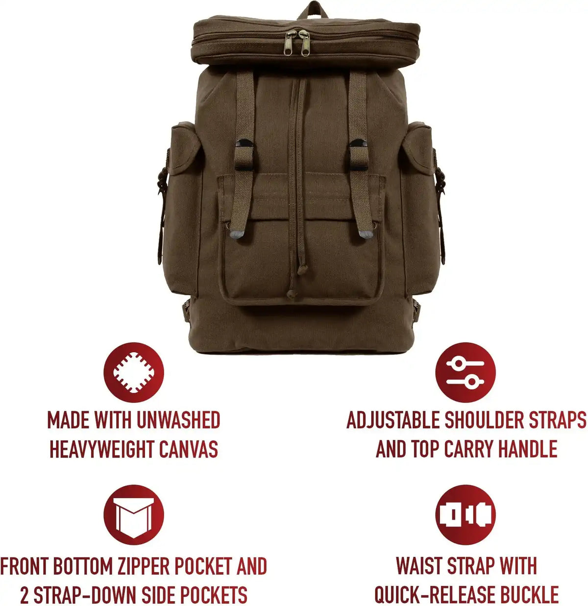 Rothco Canvas European Style Rucksack