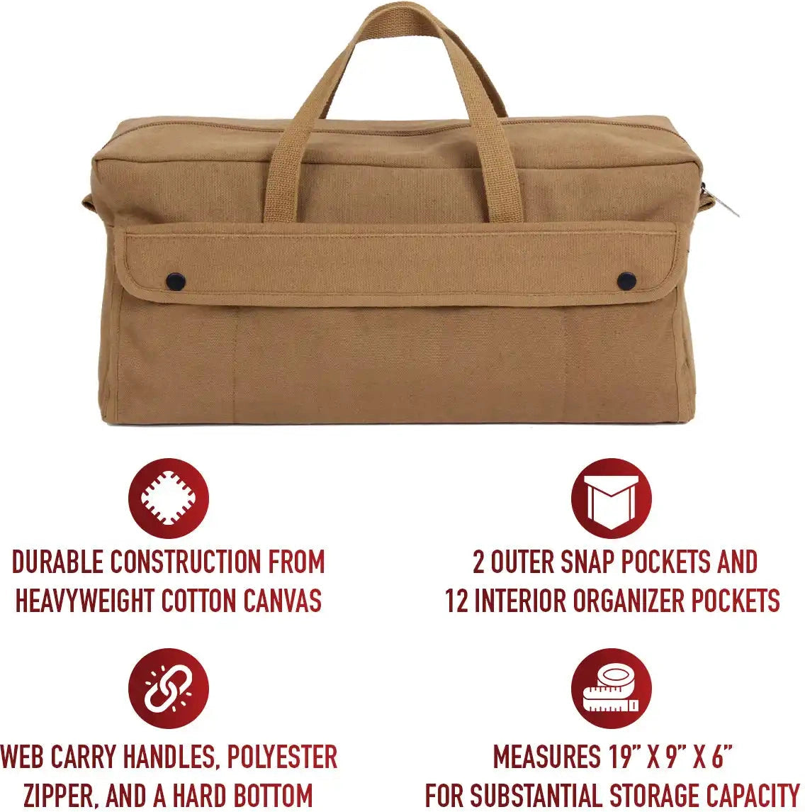 Rothco Canvas Jumbo Mechanic Tool Bag