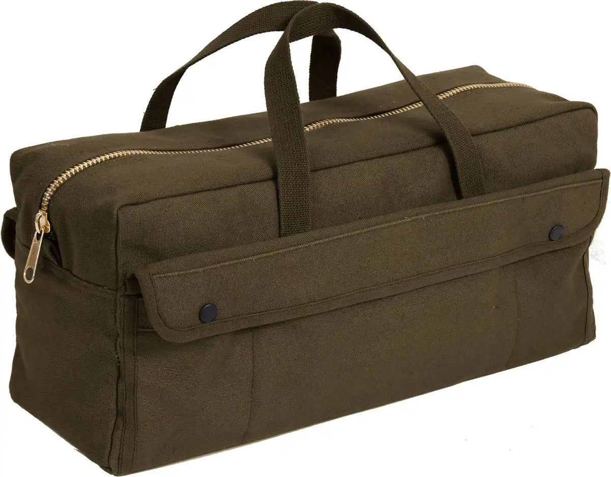 Rothco Canvas Jumbo Tool Bag with Brass Zipper
