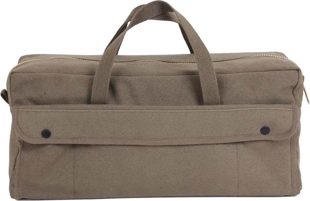 Rothco Canvas Jumbo Tool Bag with Brass Zipper