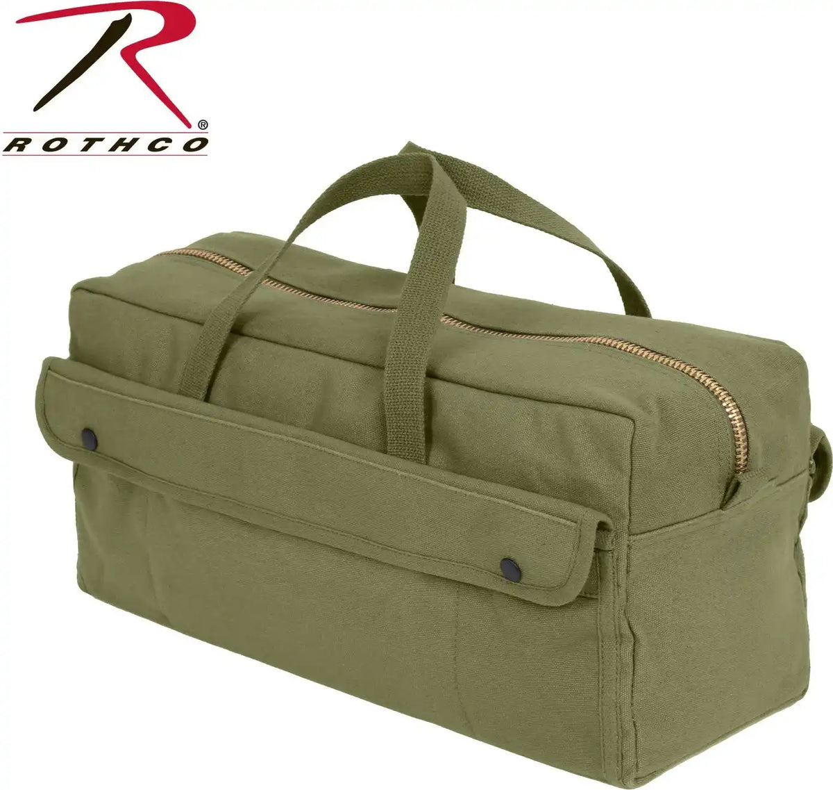 Rothco Canvas Jumbo Tool Bag with Brass Zipper
