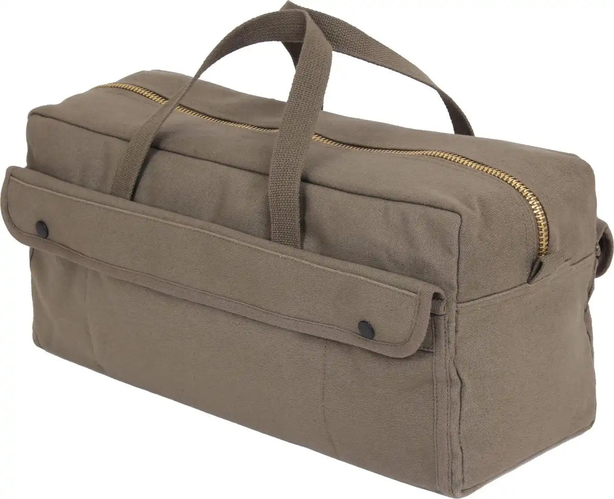 Rothco Canvas Jumbo Tool Bag with Brass Zipper