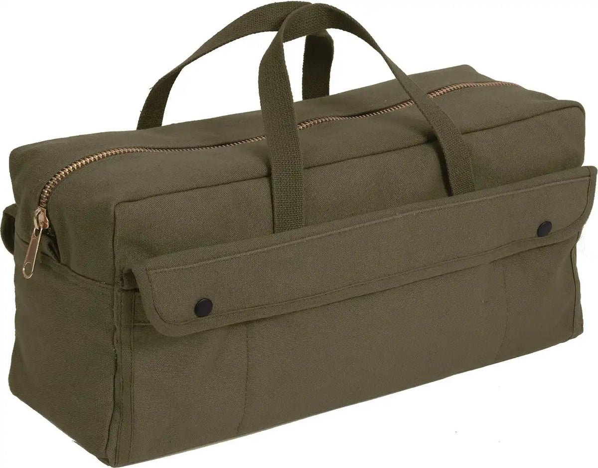 Rothco Canvas Jumbo Tool Bag with Brass Zipper