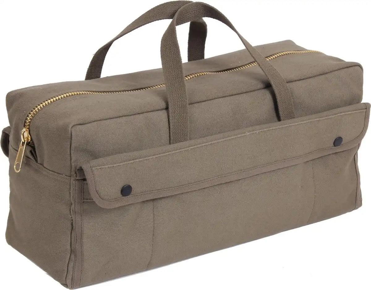 Rothco Canvas Jumbo Tool Bag with Brass Zipper