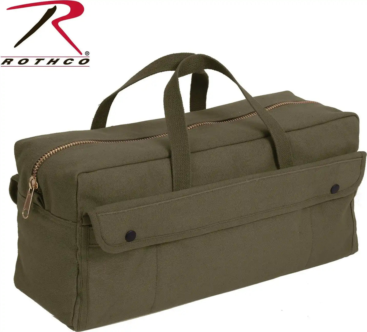 Rothco Canvas Jumbo Tool Bag with Brass Zipper