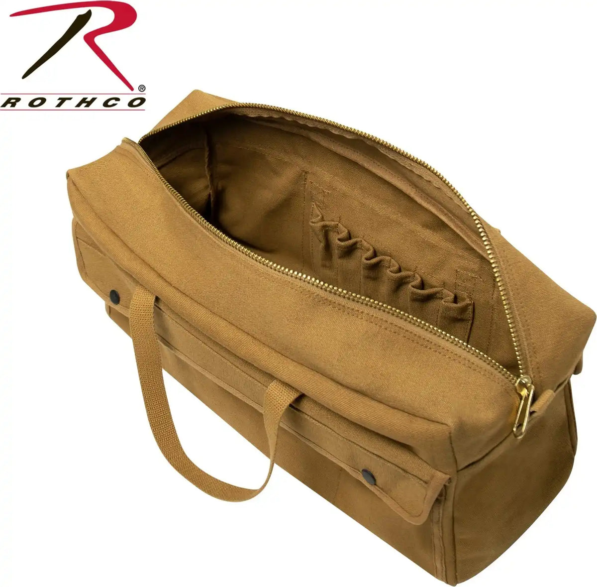 Rothco Canvas Jumbo Tool Bag with Brass Zipper