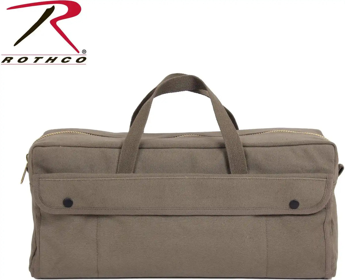 Rothco Canvas Jumbo Tool Bag with Brass Zipper