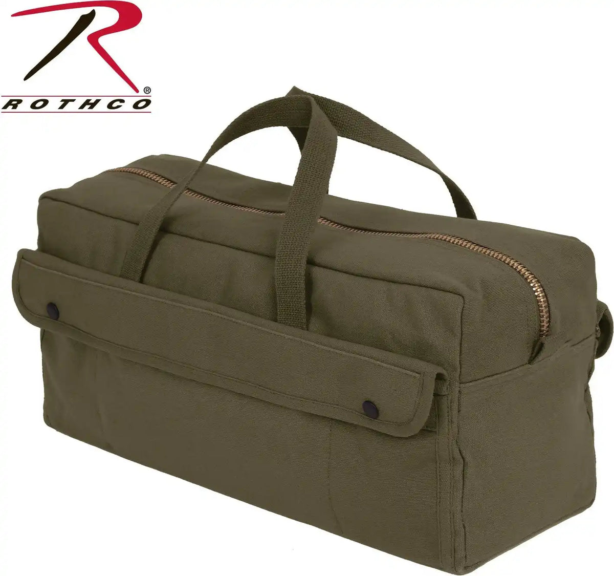 Rothco Canvas Jumbo Tool Bag with Brass Zipper