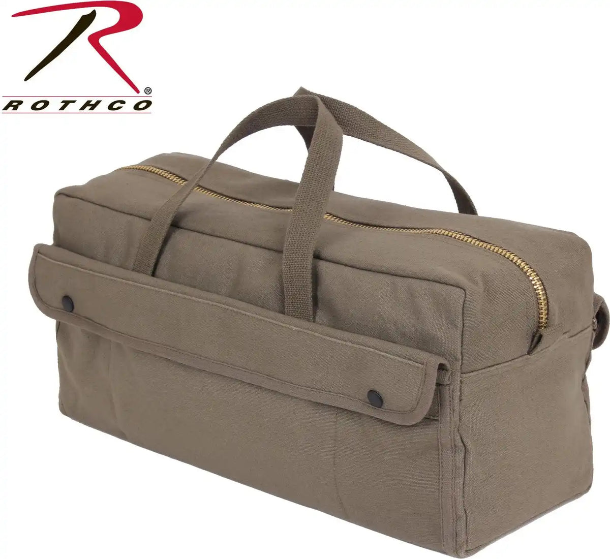 Rothco Canvas Jumbo Tool Bag with Brass Zipper