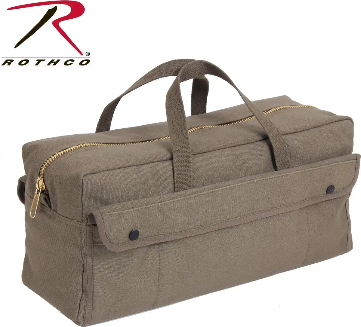Rothco Canvas Jumbo Tool Bag with Brass Zipper