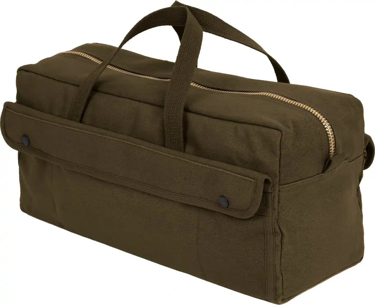 Rothco Canvas Jumbo Tool Bag with Brass Zipper