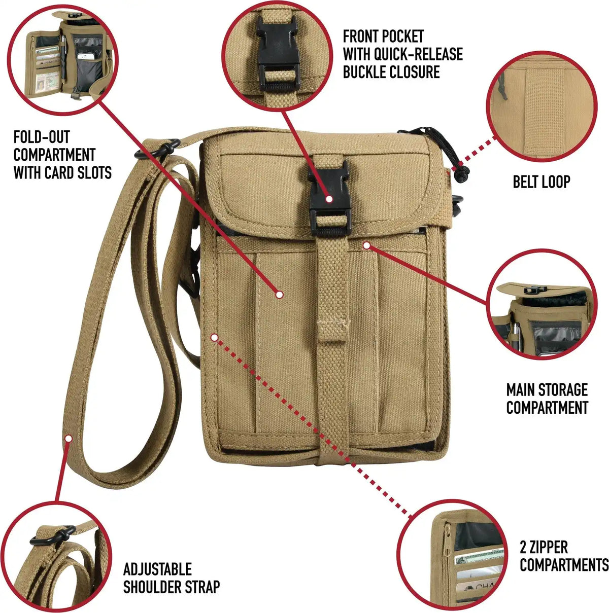 Rothco Canvas Travel Portfolio Bag