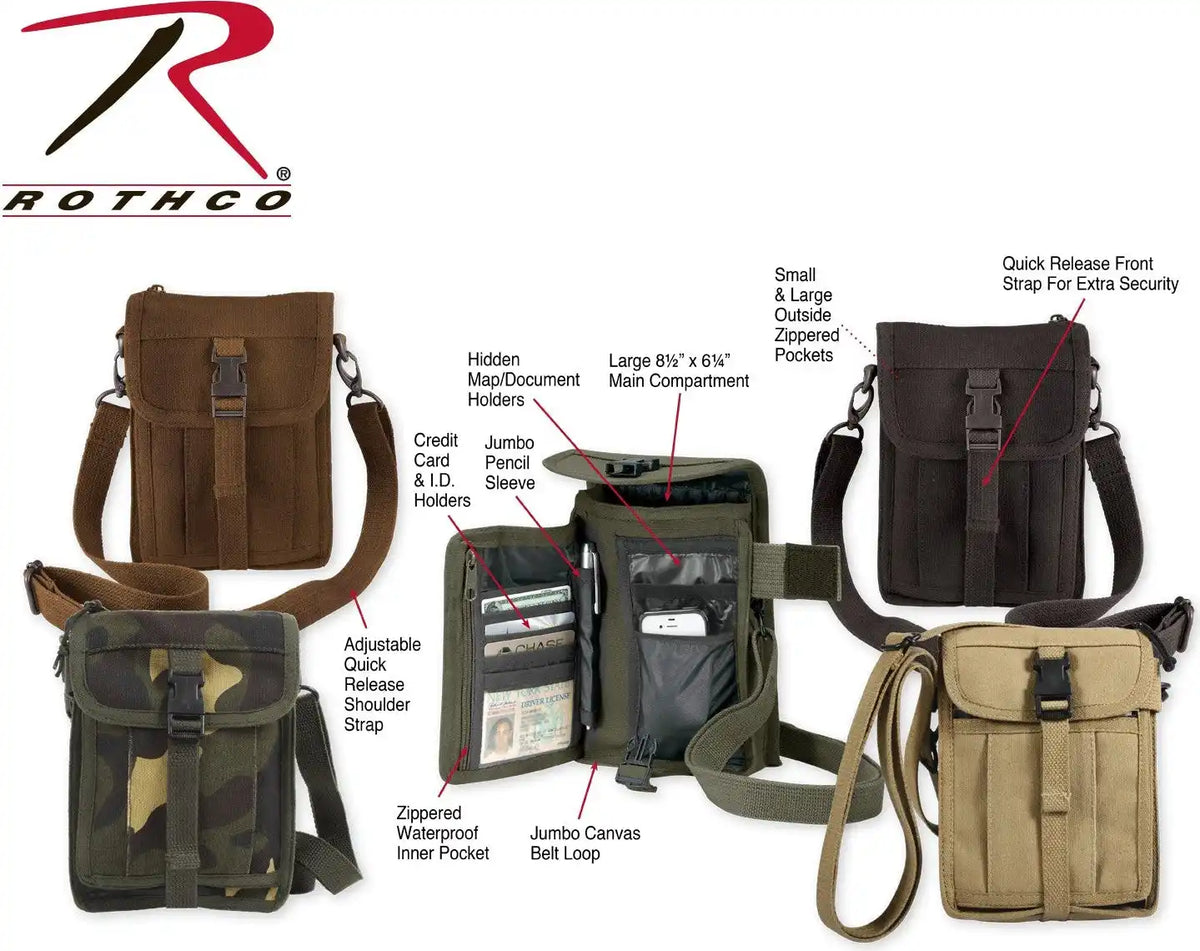 Rothco Canvas Travel Portfolio Bag