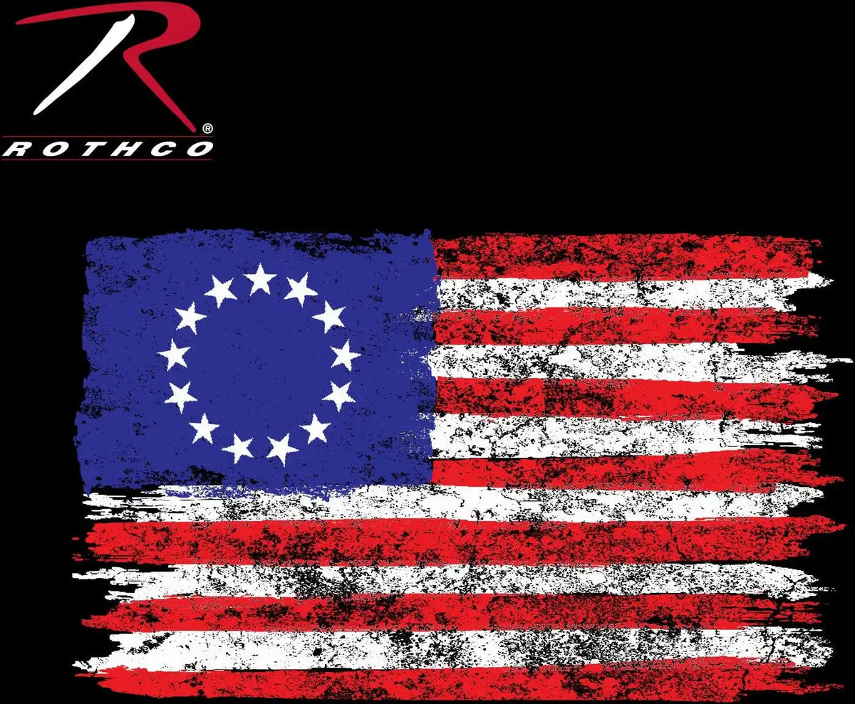 Rothco Colonial Betsy Ross Flag T-shirt - Black