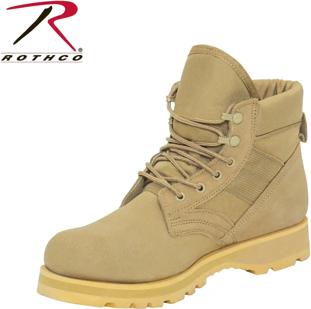 Rothco Combat Work Boots 6 Inch Desert Tan / 11