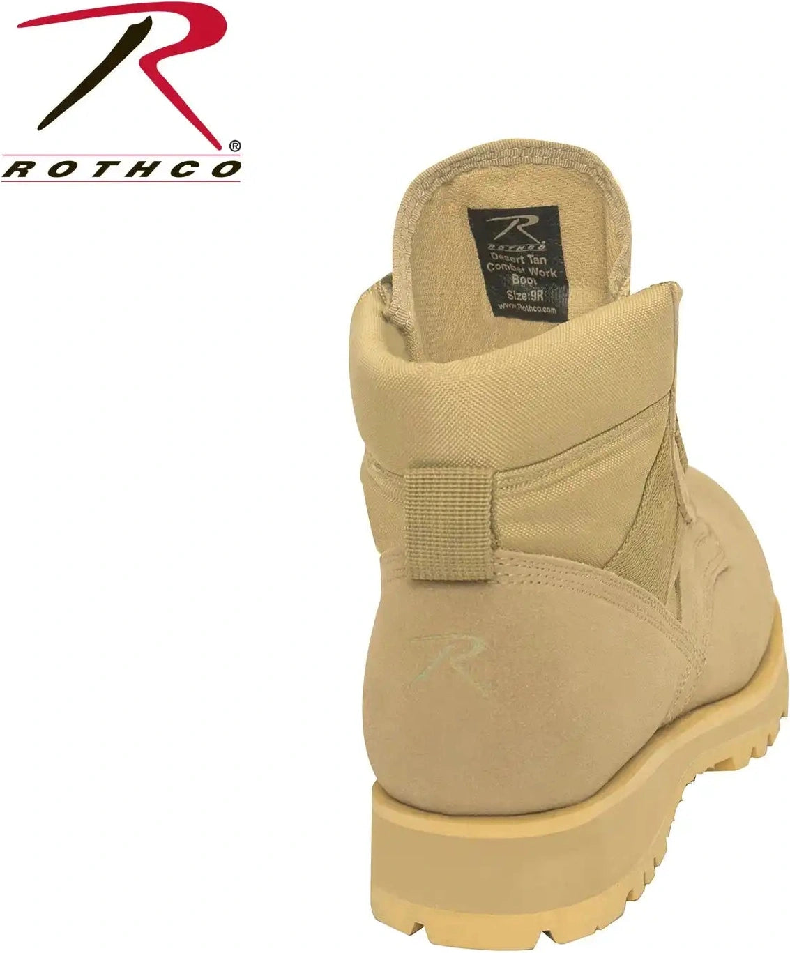 Rothco Combat Work Boots 6 Inch Desert Tan / 11