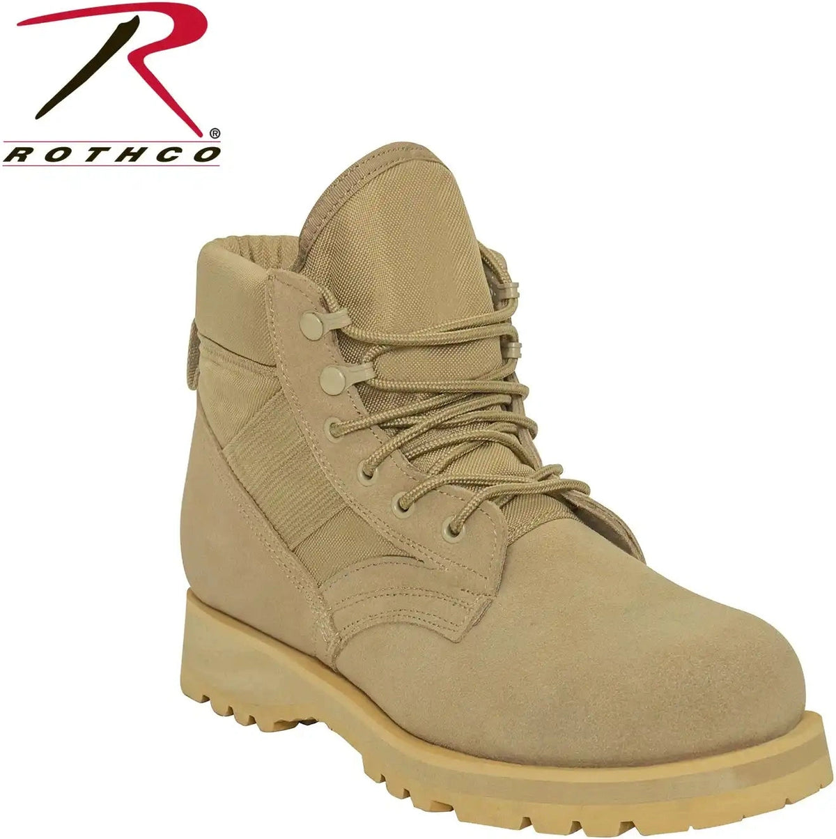 Rothco Combat Work Boots 6 Inch Desert Tan / 11