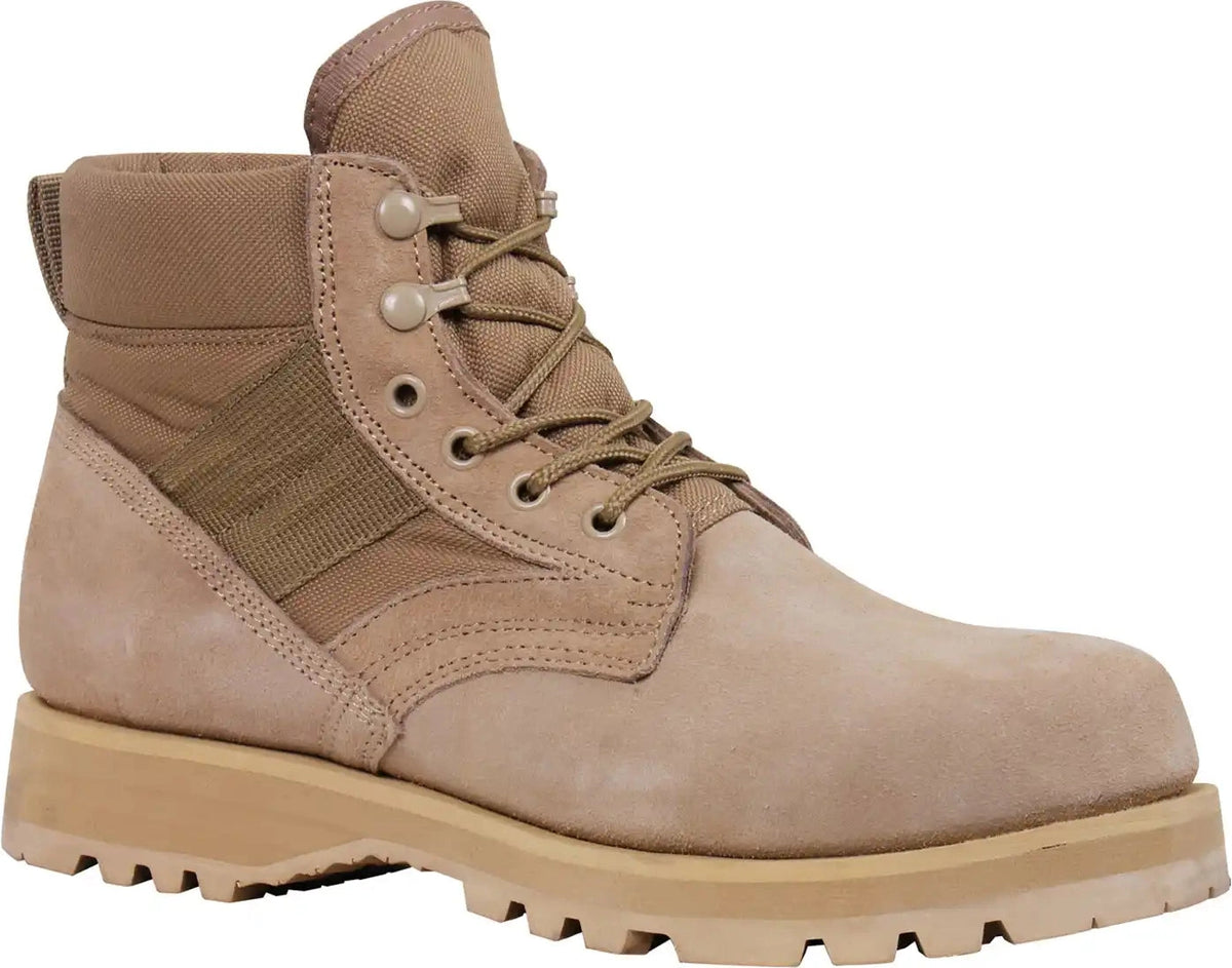 Rothco Combat Work Boots 6 Inch Desert Tan / 11
