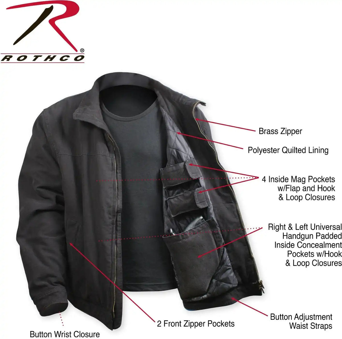 Rothco Concealed Carry 3 Season Jacket
