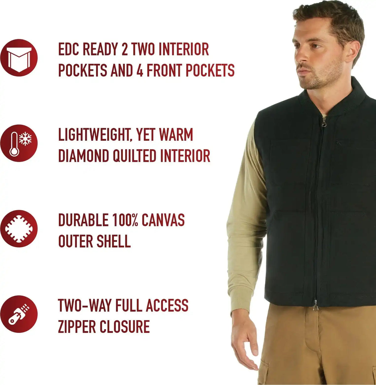 Rothco Concealed Carry Backwoods Canvas Vest