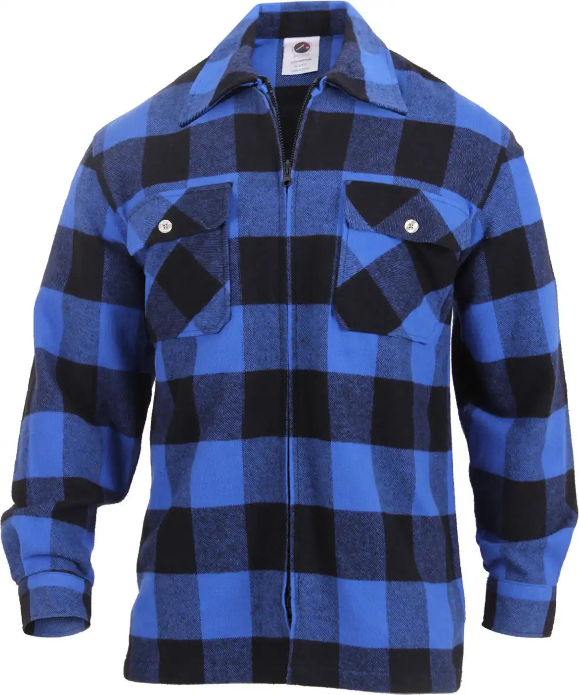 Rothco Concealed Carry Flannel Shirt - Blue Plaid / s