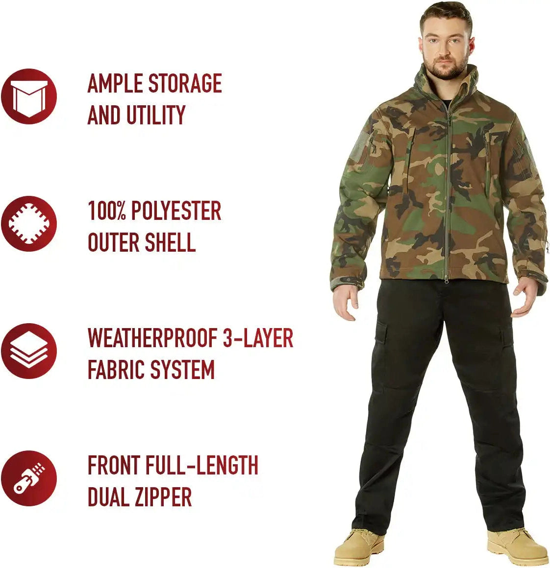 Rothco Concealed Carry Soft Shell Jacket