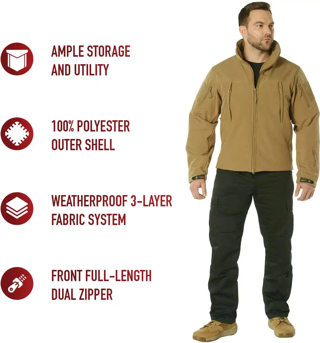 Rothco Concealed Carry Soft Shell Jacket
